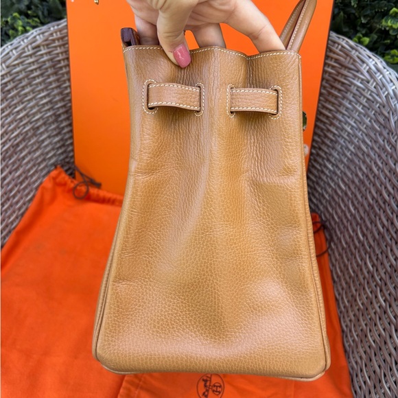 Authentic HERMES BIRKIN 35 natural brown Togo leather gold hardware with charm - Picture 5 of 16